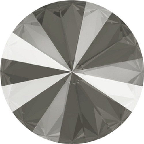 Swarovski 1122 12mm Crystal Dark Grey Lacquer Xilion Round Stones