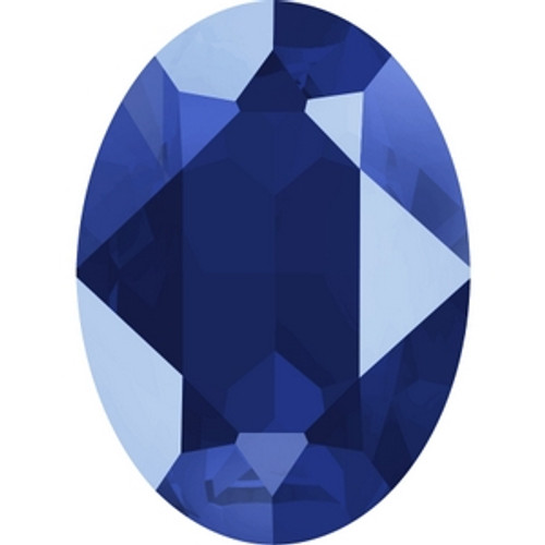 Swarovski 4120 18mm Crystal Royal Blue Lacquer Oval Fancy Stones