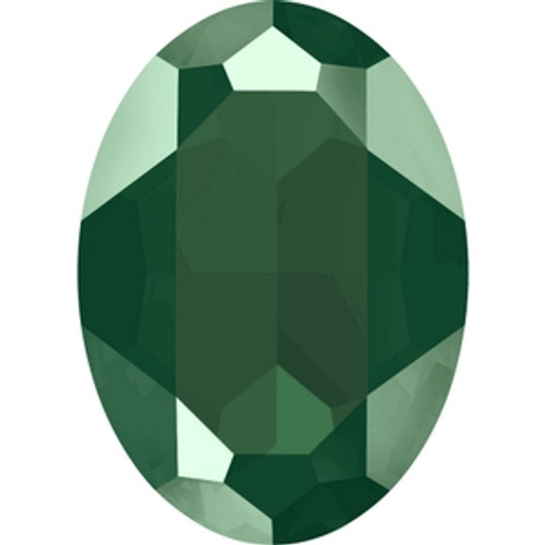 Swarovski 4127 30mm Crystal Royal Green Lacquer Oval Fancy Stones