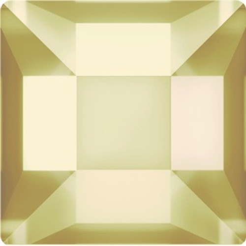 Swarovski style # 2403 Pyramid Flatback Crystal Golden Shadow