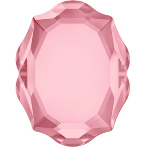 Swarovski style # 4142 Baroque Mirror Fancy Stone Blush Rose