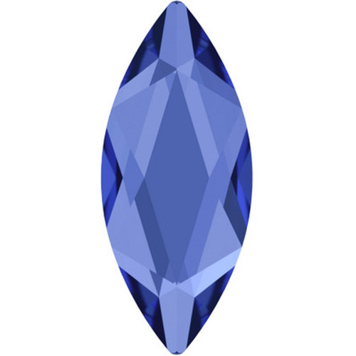 Swarovski 2201 8mm Marquise Flatback Sapphire Hot Fix