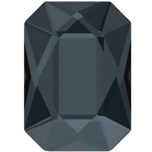 Swarovski 2602 8mm Emerald Cut Flatback Graphite