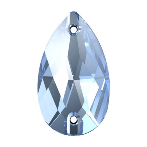 Swarovski 3230 28mm Pear Sew On Stones Light Sapphire