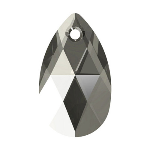Swarovski 6106 22mm Pearshape Pendants Black Diamond