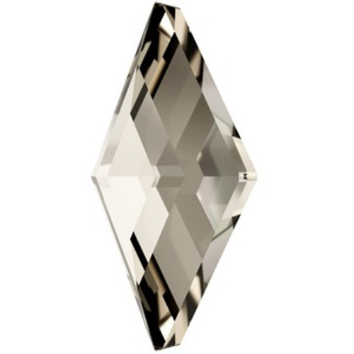 Swarovski 2773 6.6mm Diamond Shape Flatback Crystal Silver Shade  Flatbacks