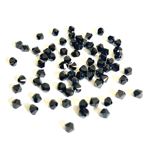 Buy Swarovski 5328 3mm Xilion Bicone Beads Jet   (72 pieces)