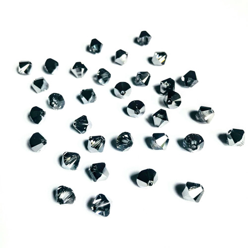 Buy Swarovski 5328 6mm Xilion Bicone Beads Crystal Silver Night   (36 pieces)