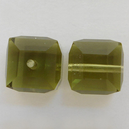 Swarovski 5601 4mm Cube Beads Khaki