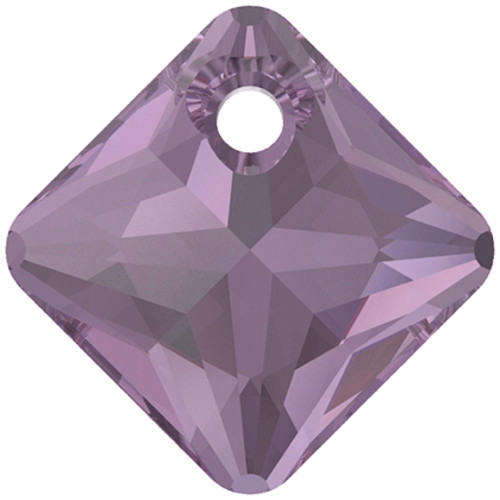 Swarovski 6431 11.5mm Princess Cut Pendants Amethyst  (48 pieces)