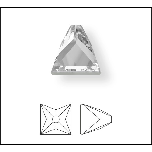 2419 Square Spike Flatbacks 5mm Black Diamond Shimmer