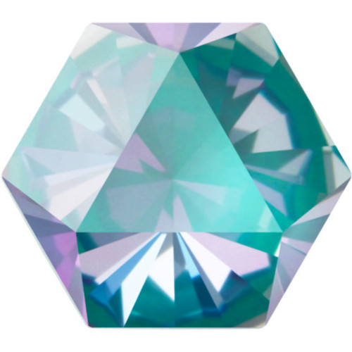 4699 Kaleidoscope Hexagon Fancy Stones 14mm Crystal Laguna DeLight