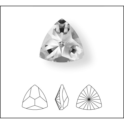 4799 Kaleidoscope Triangle Fancy Stones 14mm Crystal AB