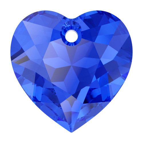 Swarovski 6432 10.5mm Heart Cut Pendants Majestic Blue