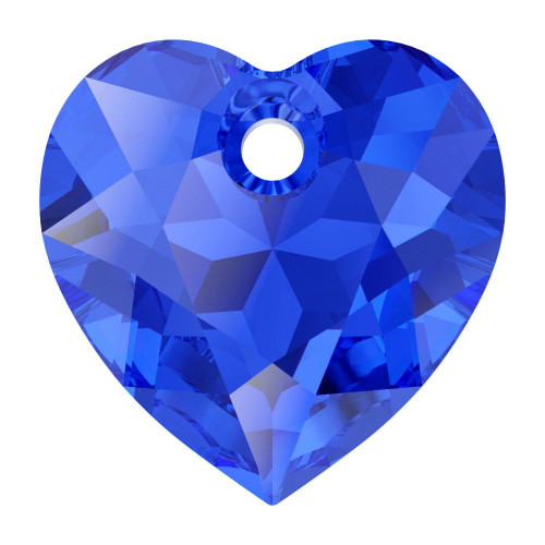 Swarovski 6432 10.5mm Heart Cut Pendants Sapphire