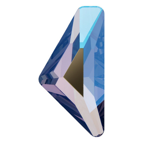 Swarovski 2738 12mm Triangle Alpha Flatbacks Light Sapphire Shimmer Hot Fix