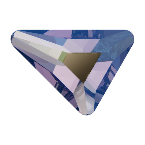 Swarovski 2739 7mm Triangle Beta Flatbacks Light Sapphire Shimmer