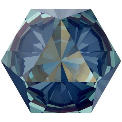 Swarovski 4699 14mm Kaleidoscope Hexagon Fancy Stones Crystal Royal Blue Delite