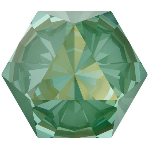 Swarovski 4699 14mm Kaleidoscope Hexagon Fancy Stones Crystal Silky Sage Delite