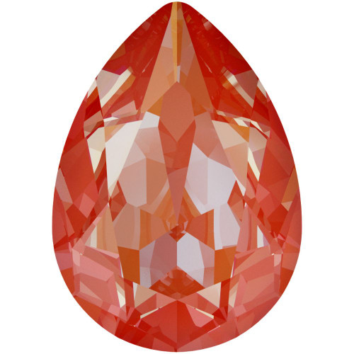 Swarovski 4320 14mm Pearshape Fancy Stones Crystal Orange Glow Delite