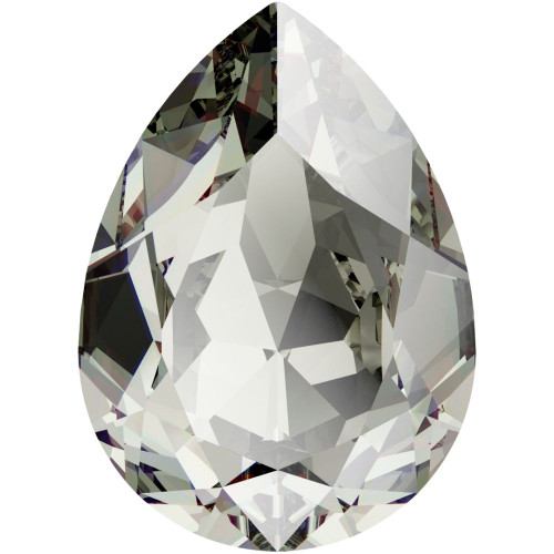 Swarovski 4320 4mm Pearshape Fancy Stones Black Diamond