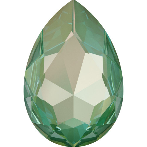 Swarovski 4327 30mm Pearshape Fancy Stones Crystal Silky Sage Delite