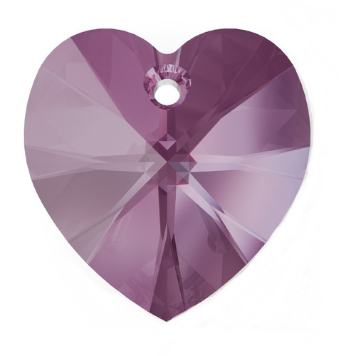 Swarovski 6228 18mm Xilion Heart Pendants Iris