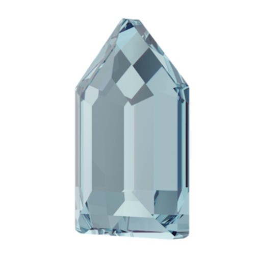 Swarovski 2774 6.3mm Elongated Pentagon Flatback Aquamarine