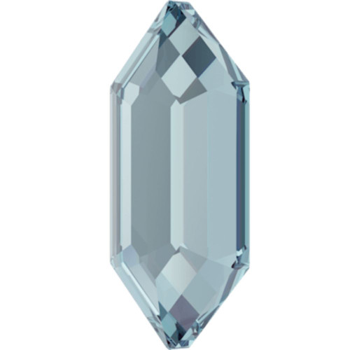 Swarovski 2776 8mm Elongated Hexagon Flatback Aquamarine