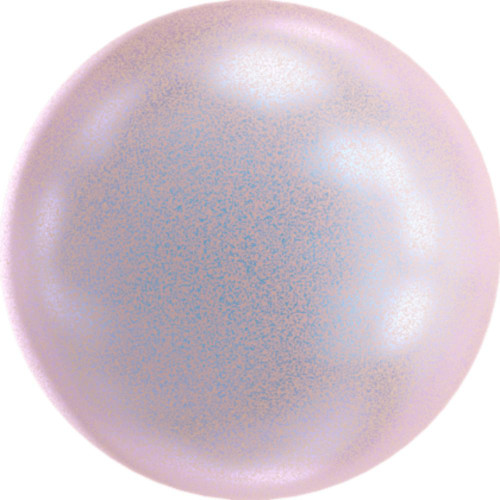 Swarovski 5818 8mm Half-Drilled Pearls Iridescent Dreamy Rose