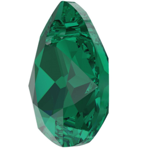 Swarovski 6433 11.5mm Pear Cut Pendants Emerald