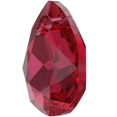 Swarovski 6433 11.5mm Pear Cut Pendants Scarlet