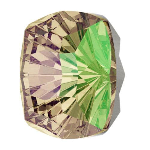 Swarovski 4460 10mm Mystic Square Fancy Stone Crystal Luminous Green