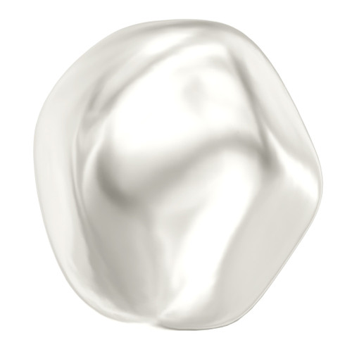 Swarovski  5841 8mm Baroque Round Pearls White