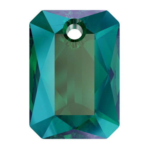 Swarovski  6435 11.5mm Emerald Cut Pendants Emerald Shimmer