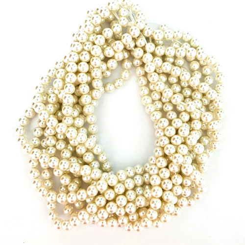 Preciosa® Pearls MAXIMA 8mm Crystal White Pearl (50 pieces)
