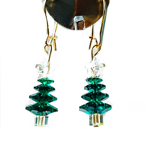 Buy Swarovski Crystal Earring Kit ~ Charming  Christmas Tree with Crystal Moonlight Base & Crystal Star