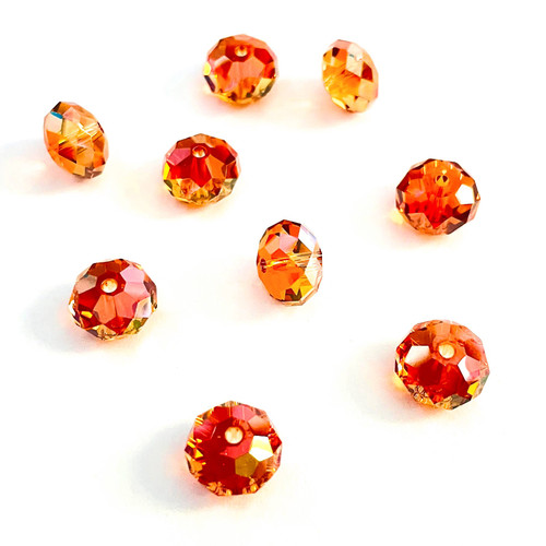 Buy Swarovski 5040 12mm Rondelle Beads Crystal Copper  (4 pieces)