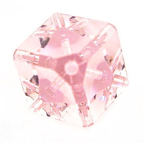 Buy Swarovski 5600 8mm Offset Cube Beads Light Rose   (6 pieces)