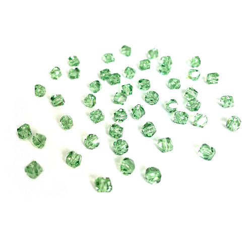 Exclusive Swarovski 5603 4mm Graphic Cube Beads Peridot (18 pieces)