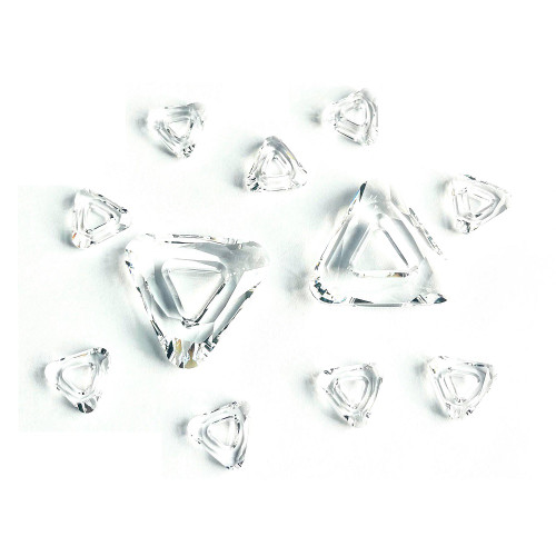 Exclusive Swarovski 4737 30mm Triangle Beads Crystal unfoiled  (1 piece)