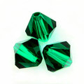 Swarovski 5328 4mm Xilion Bicone Beads Emerald   (72 pieces)