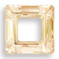 Swarovski 4439 30mm Square Beads Crystal Golden Shadow
