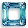 Swarovski 4439 14mm Square Beads Crystal Bermuda Blue