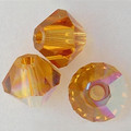 Swarovski 5301 10mm Bicone Beads Topaz AB