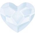 Swarovski 2808 10mm Heart Flatback Crystal Powder Blue