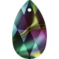 Swarovski 6106 22mm Crystal Rainbow Dark Pearshape Pendants