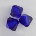 Swarovski 5328 4mm Xilion Bicone Beads Cobalt