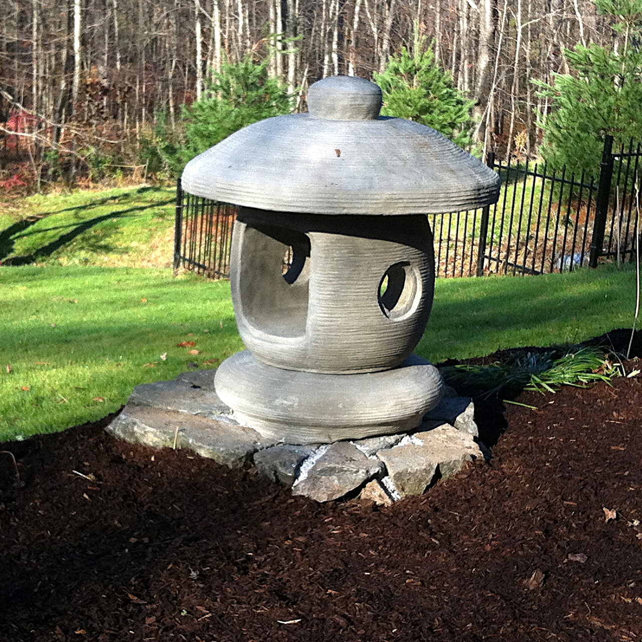 IWATADENKI arc for Skater's Lantern グレー Large Japanese Lantern - Kenneth Lynch and Sons