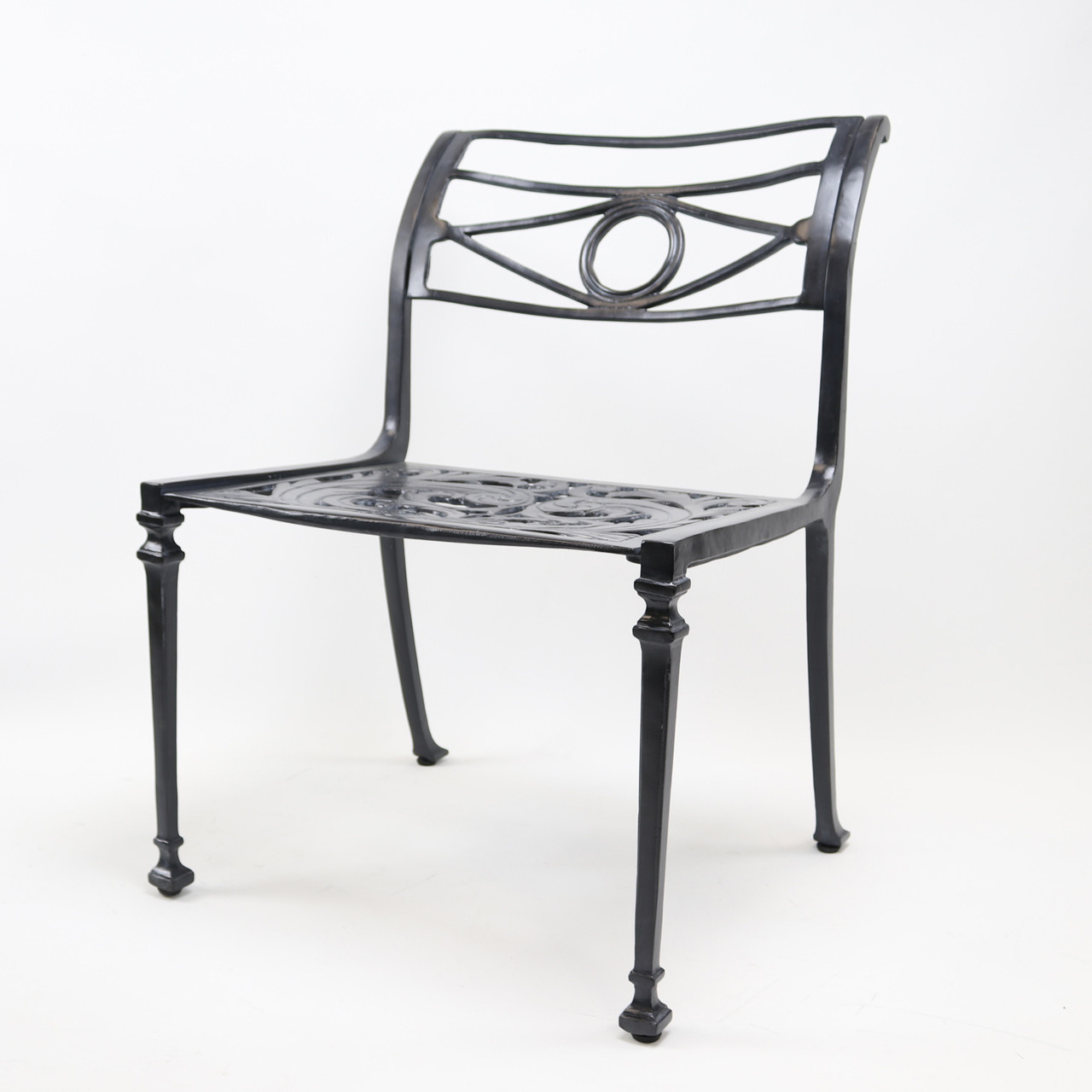 Star and Dolphin Side Chair with Filigree seat - Kenneth Lynch and
